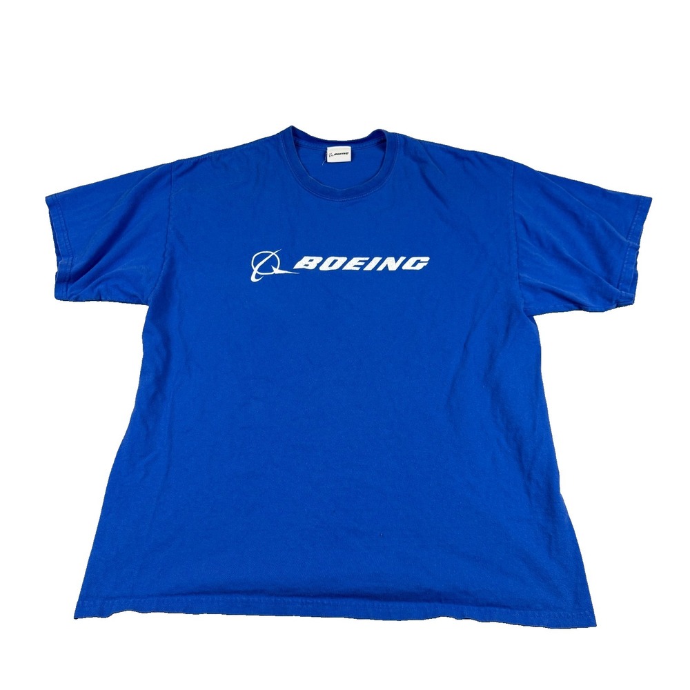 Vintage Y2K Boeing T-Shirt Men's XL Airplane Logo Promo Graphic‎ Print Tee